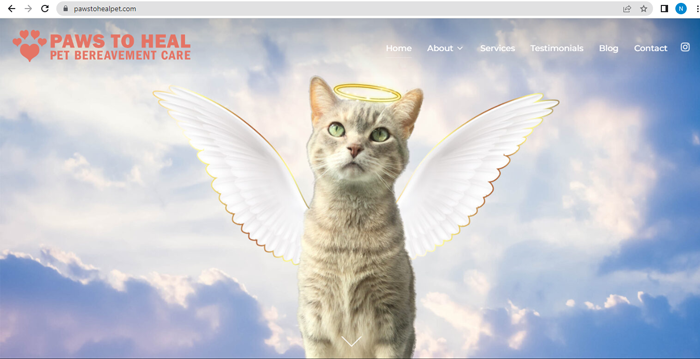 Paws To Heal Pet Bereavement Care Website