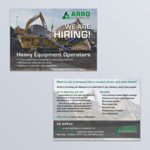 Arro Crushing Postcard Front and Back